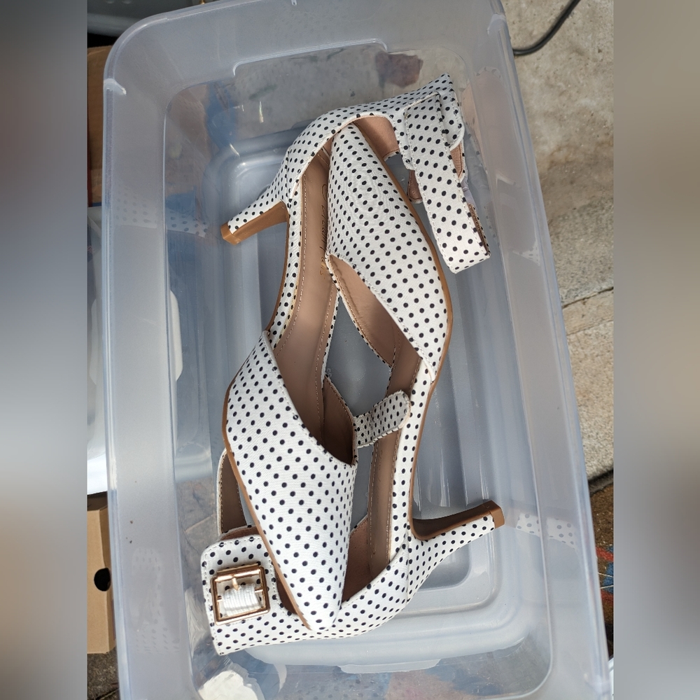 Dream Pairs Polka Dot Low Heels